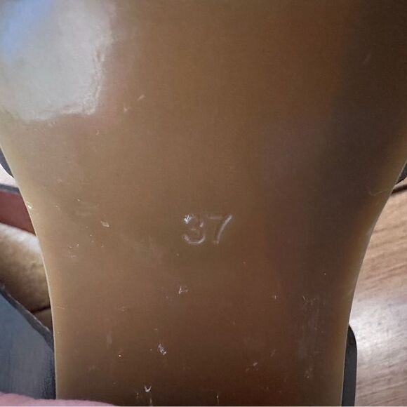 See By Chloe Black Leather Criss Cross Block Heeled Sandals Size 37 - Picture 7 of 7